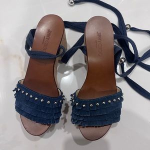 Jimmy Choo Abigail Whipstitch Wedge